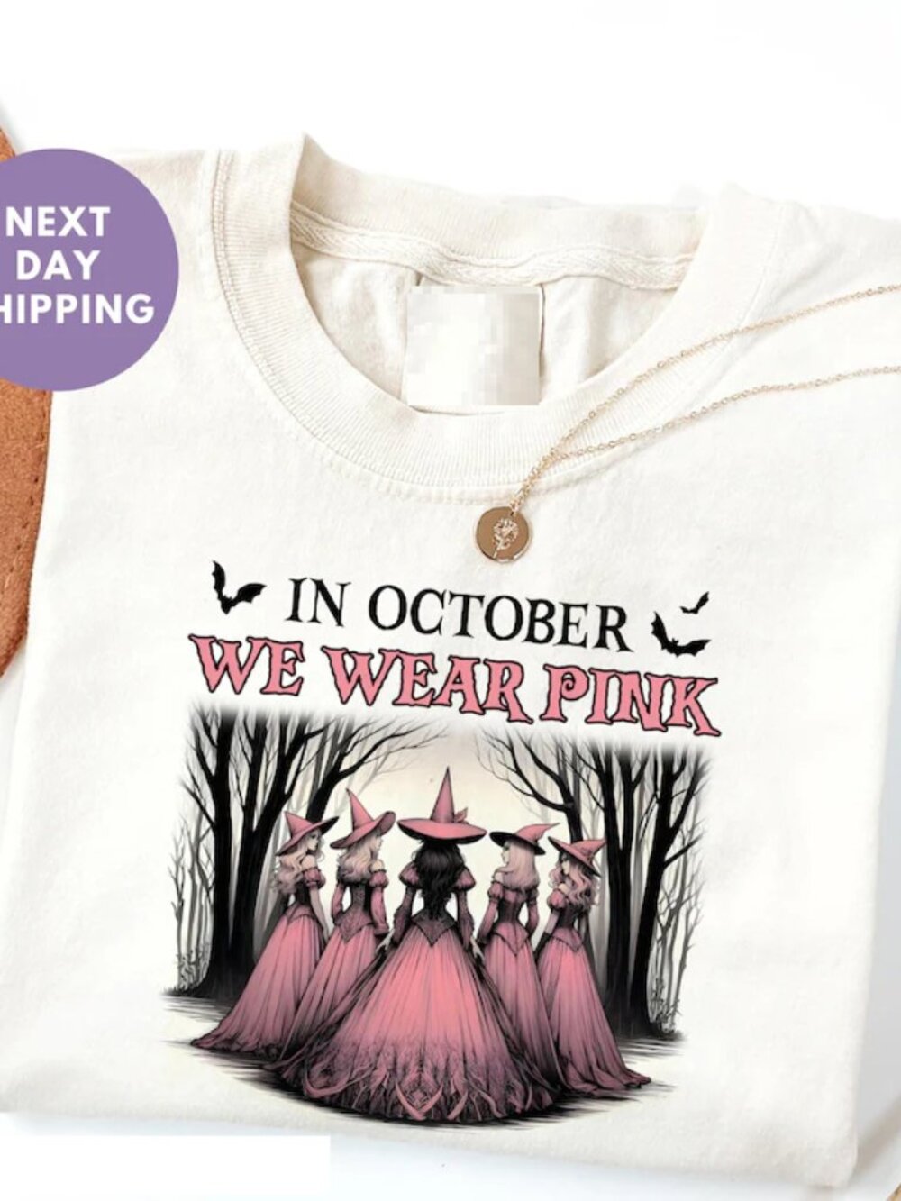 In October We Wear Pink Shirt, Breast Cancer Awareness Tee